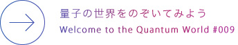 世界の様子をながめてみよう
Welcome to the Quantum World #008