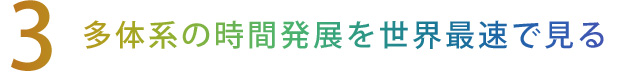 【3】多体系の時間発展を世界最速で見る